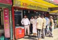 সদর রোডে বরিশাল সিটি কর্পোরেশনের অভিযান…